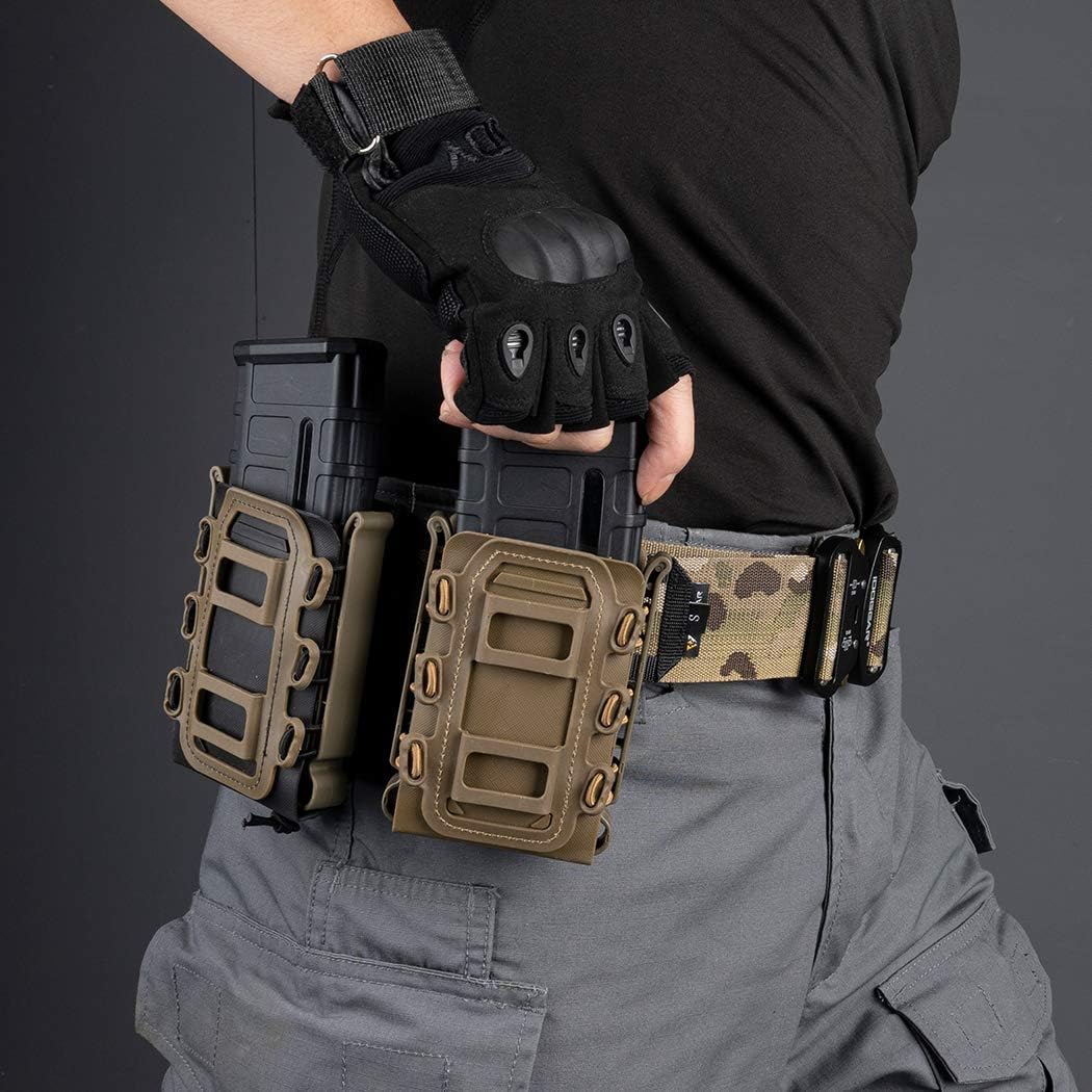 MOLLE & Belt AR & AK Mag Pouch - Black & TAN