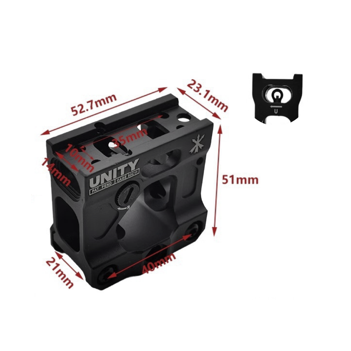 Rail - Unity Tactical FAST Tall Optic Micro Mount