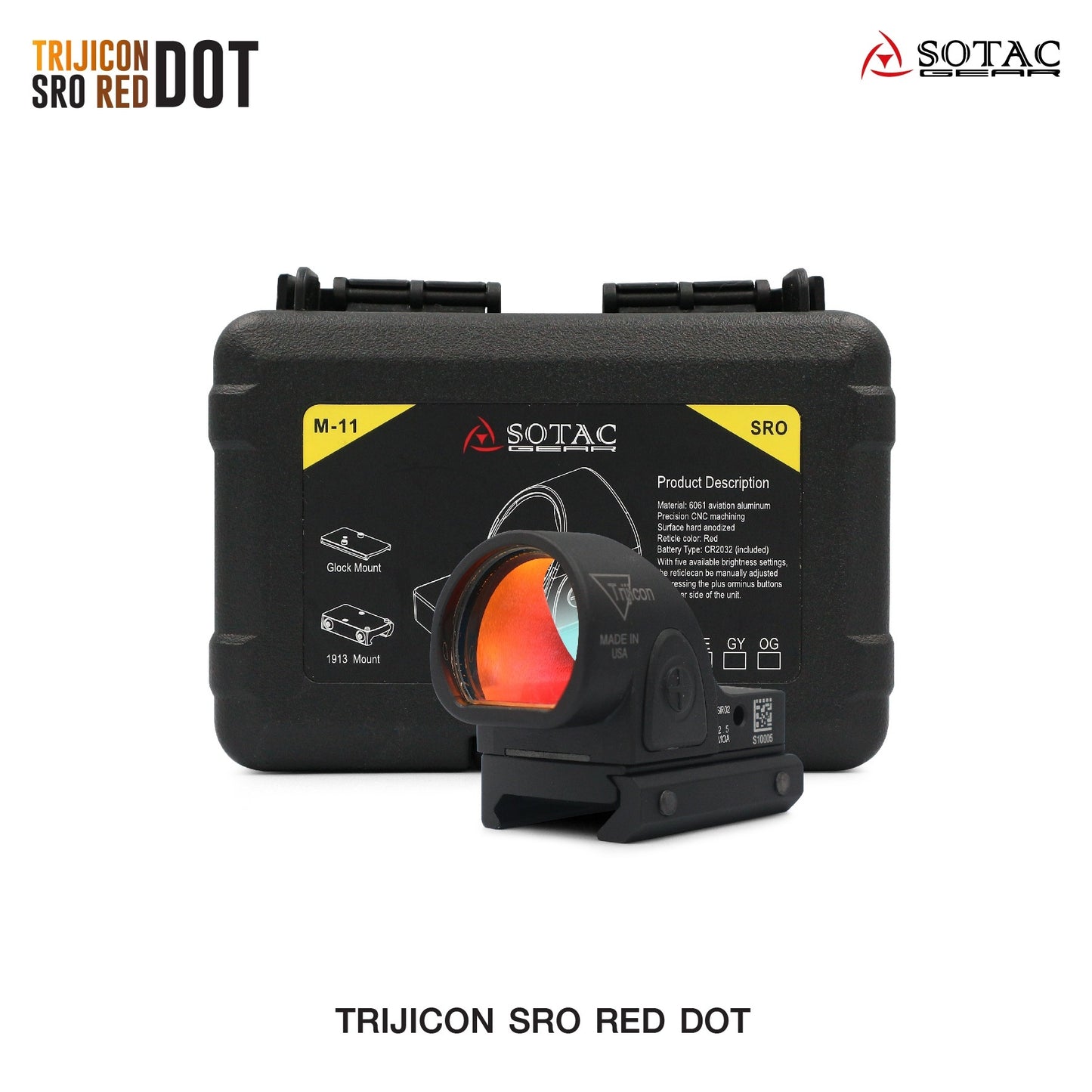 Sight - Trijicon Sotac SRO w/ Glock Mount
