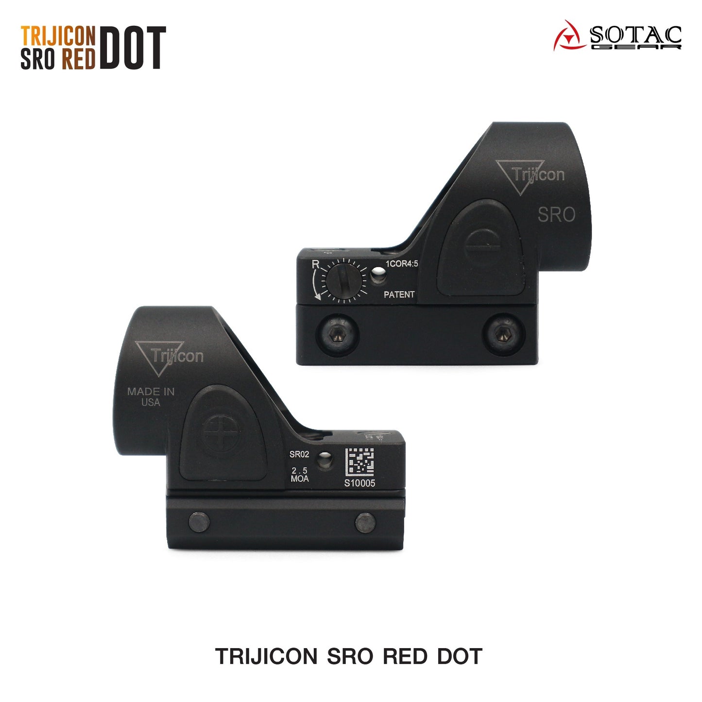 Sight - Trijicon Sotac SRO w/ Glock Mount