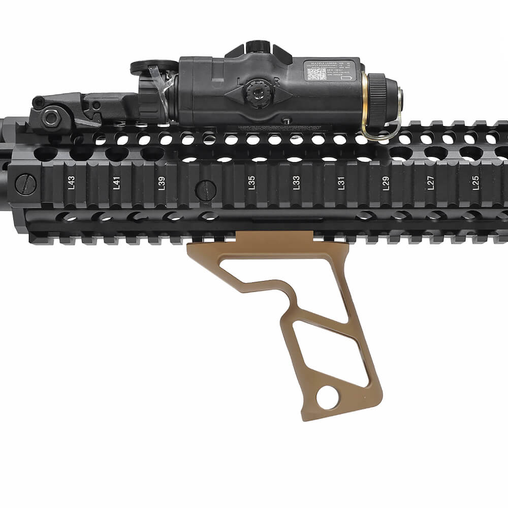 Grip - Aluminum Handstop 20mm - Black & TAN