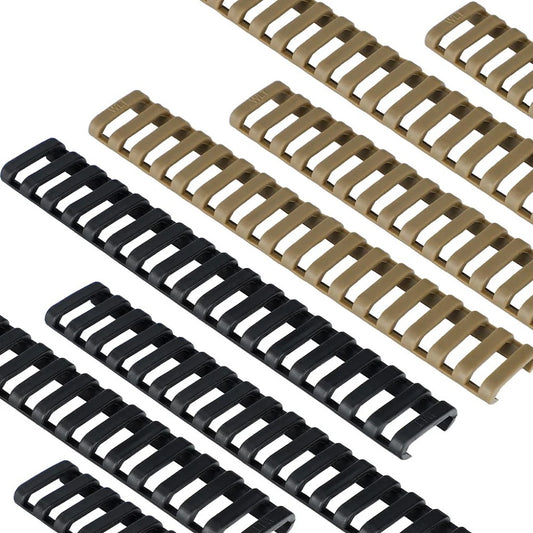 Rail - 4x 20mm Rubber Covers - Black & TAN