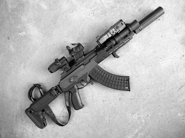 Grip - Asaka Aluminum Handstop M-LOK - Black